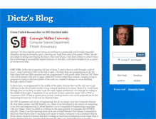 Tablet Screenshot of blog.dietzen.com